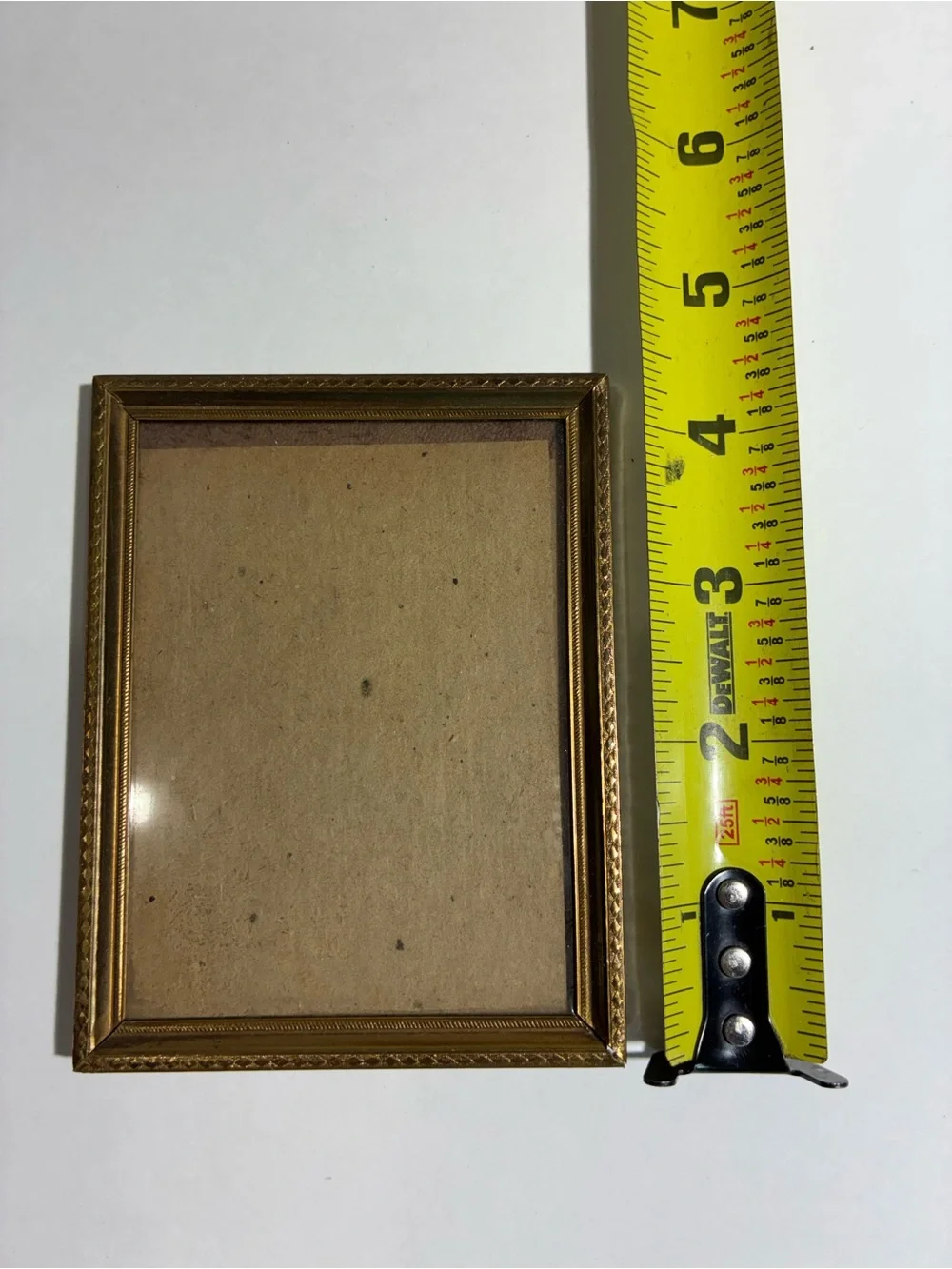 Set of 2 Vintage Style Metal Photo Frames Gold & Silver Ornate 3x4